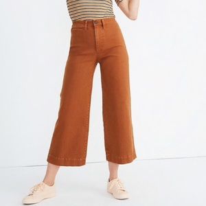Madewell Emmett Wide-Leg Crop Pants, Size 26